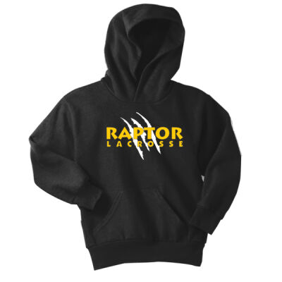 Raptor  - Youth Core Fleece Pullover Hooded Sweatshirt Thumbnail