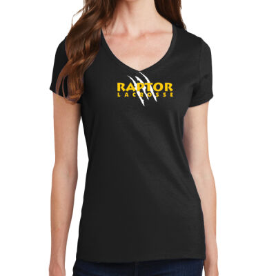 Raptor  - Ladies Fan Favorite V Neck Tee Thumbnail